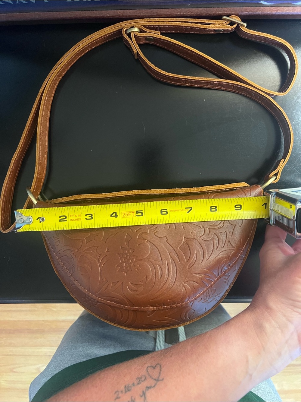 Portland Leather Meadow Koala Sling shoulder bag purse - Picture 7 of 9